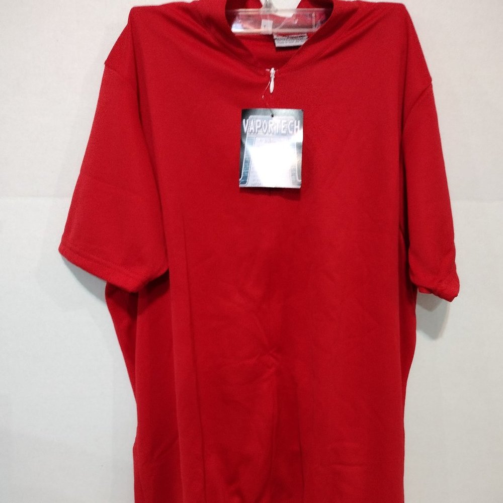 PACE SPORTSWEAR MENS V-TECH RED LARGE BICYCLING JERSEY